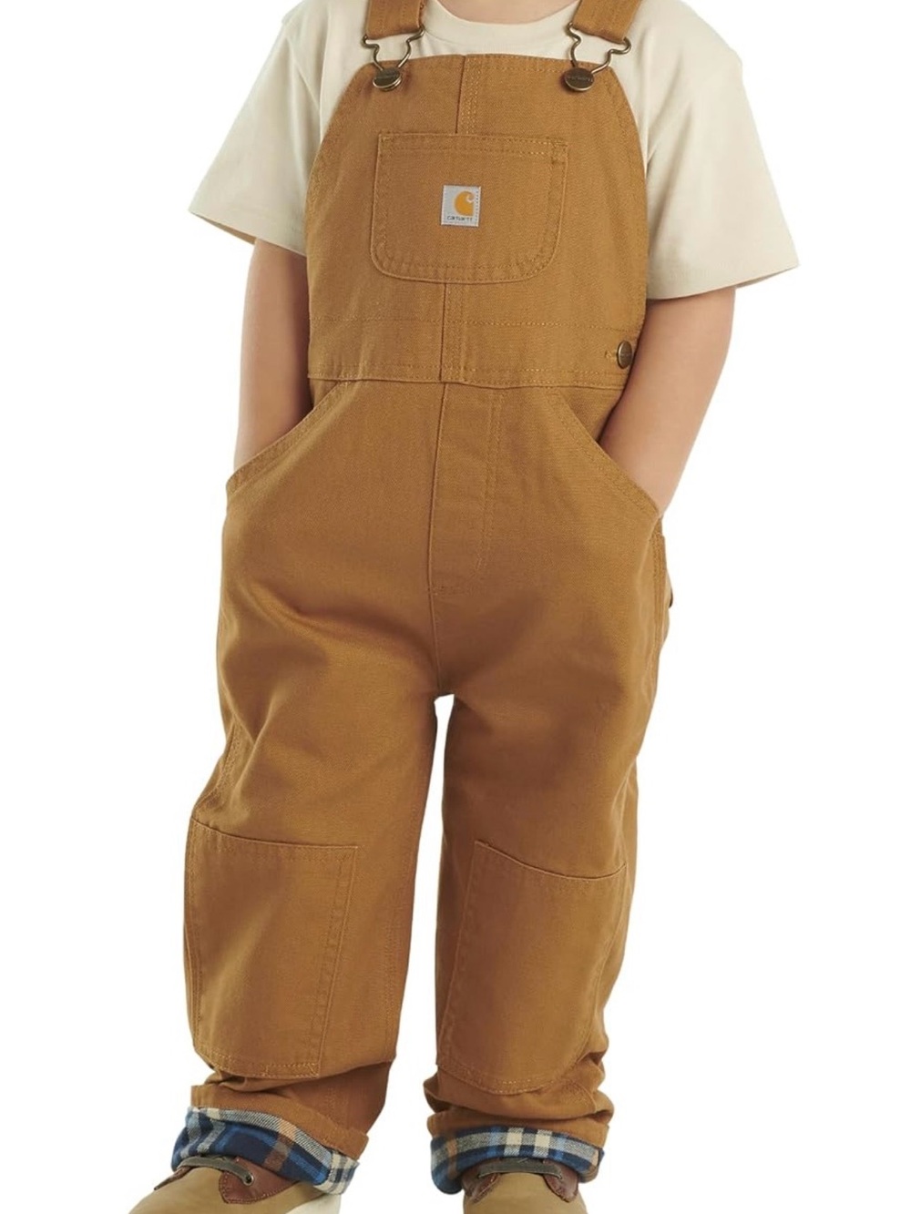 Carhartt Kids Caramel/Tan Duck Overalls